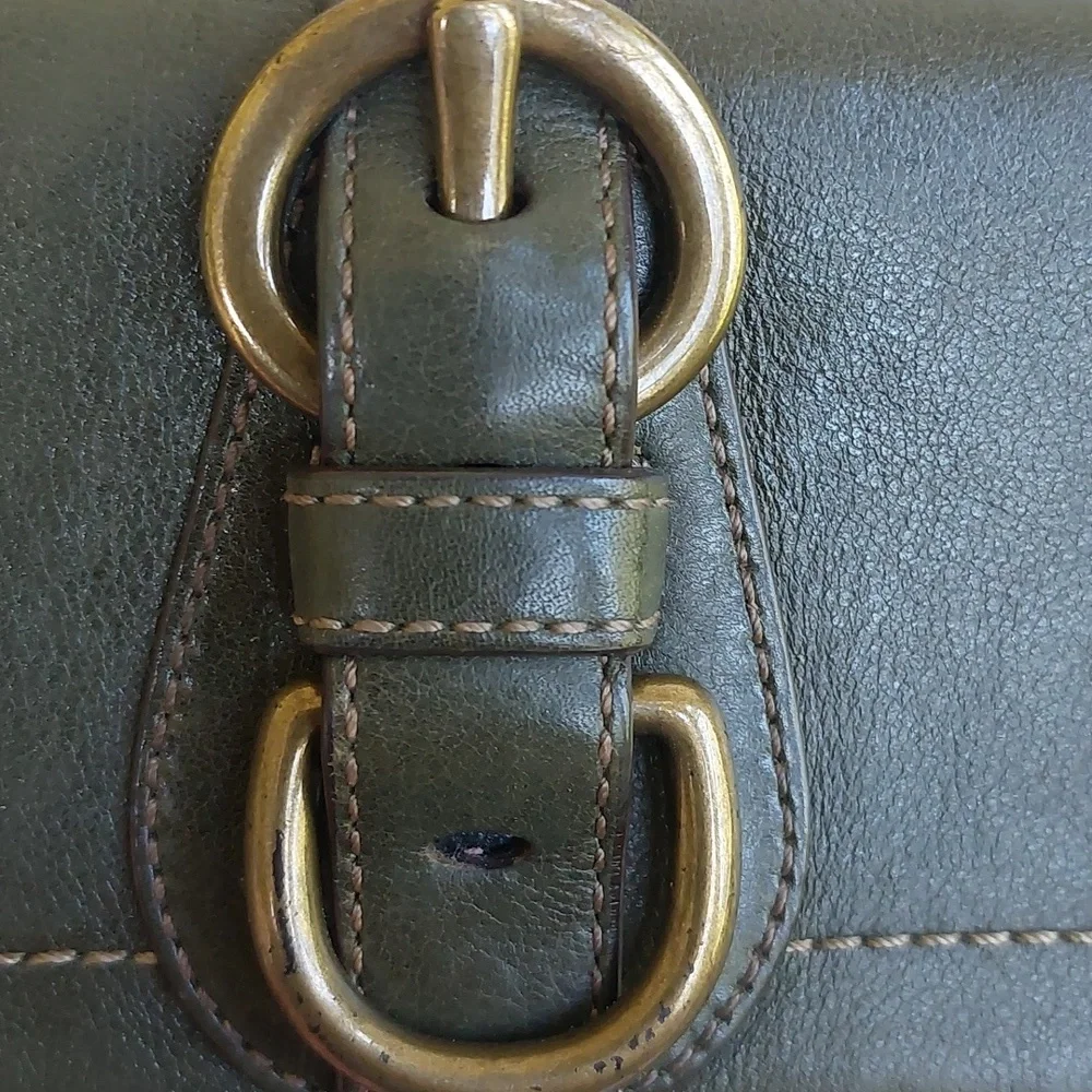 Coach legacy Garcia 65th Anniversary🫒 olive & Aqua Vachetta rare💚 1941 - Picture 10 of 13